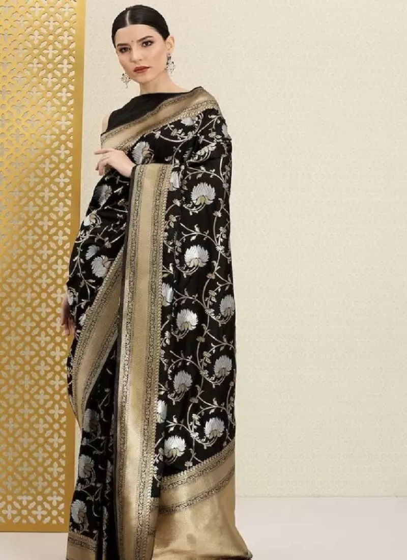 DN  Black Jal Designer Party Wear Sarees Catalog